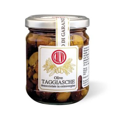 Оливки Calvi таджаске без косточки в масле, 180 гр., стекло