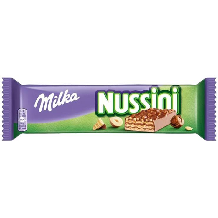 Батончик шоколадно-вафельный Milka nussini 31,5 гр., флоу-пак