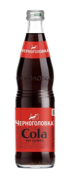 Напиток газированный Черноголовка кола без сахара 500 мл., стекло