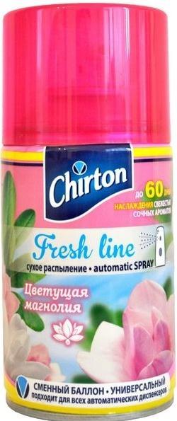 Освежитель воздуха Chirton для автоматического диспенсера Fresh Line Цветущая магнолия, 300 мл., баллон
