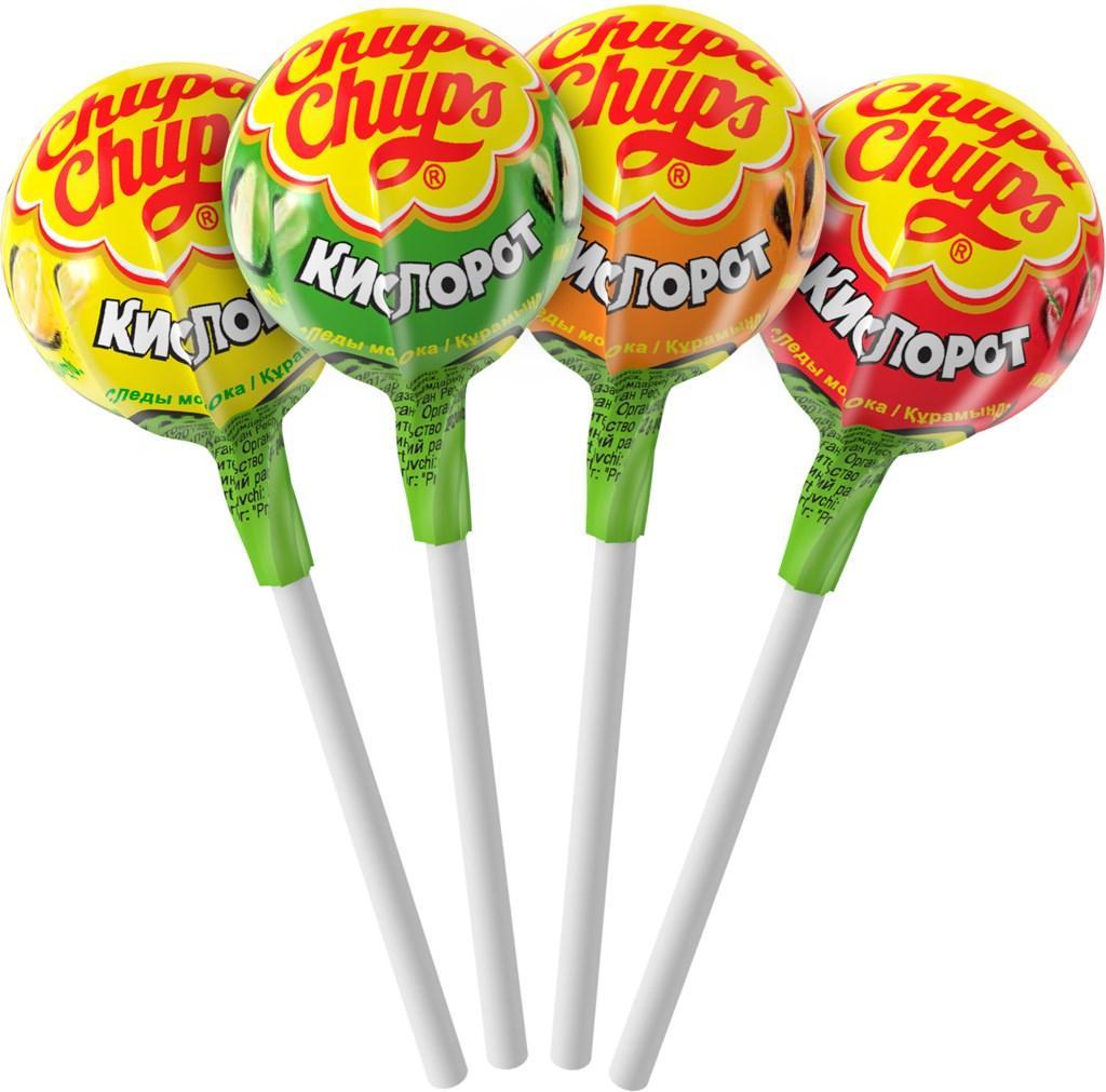 Карамель Chupa Chups кислорот 12 гр., обертка