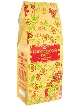 Чай Краснодарский букет черный листовой, 100 гр., картон