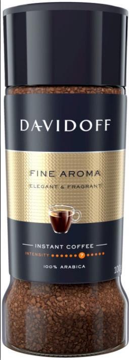 Кофе растворимый Davidoff Fine Aroma 100 гр., стекло