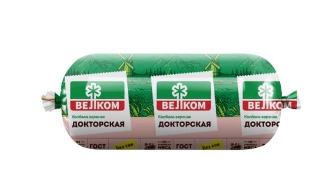 Колбаса Велком Докторская ГОСТ 400 гр., полиамид