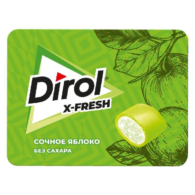 Жевательная резинка Dirol X-Fresh сочное яблоко 16 гр., бумага