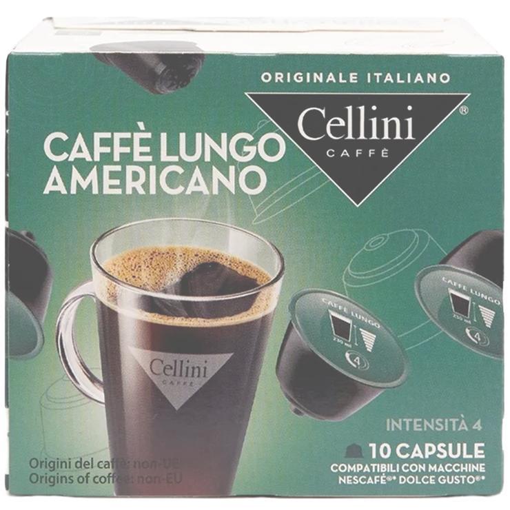 Кофе Cellini Lungo Americano Dolce Gusto 100% Arabica в капсулах 75 гр., картон