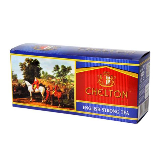 Чай Chelton English Strong tea черный, 25 пакетов, 50 гр., картон