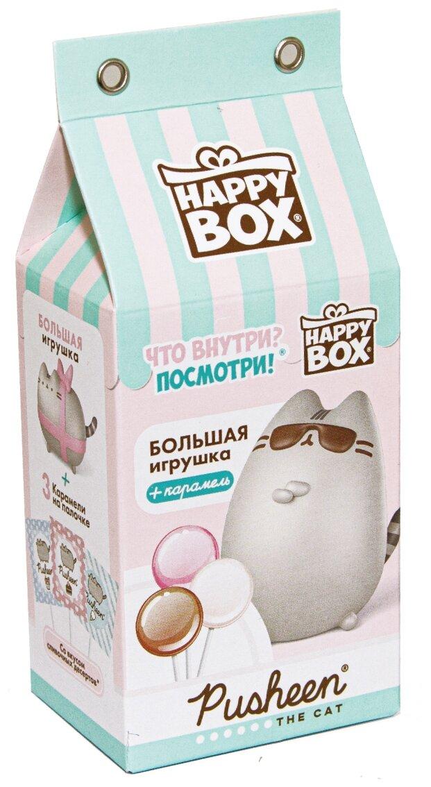 Леденцовая карамель Happy Box Pusheen с фигуркой 30 гр., картон
