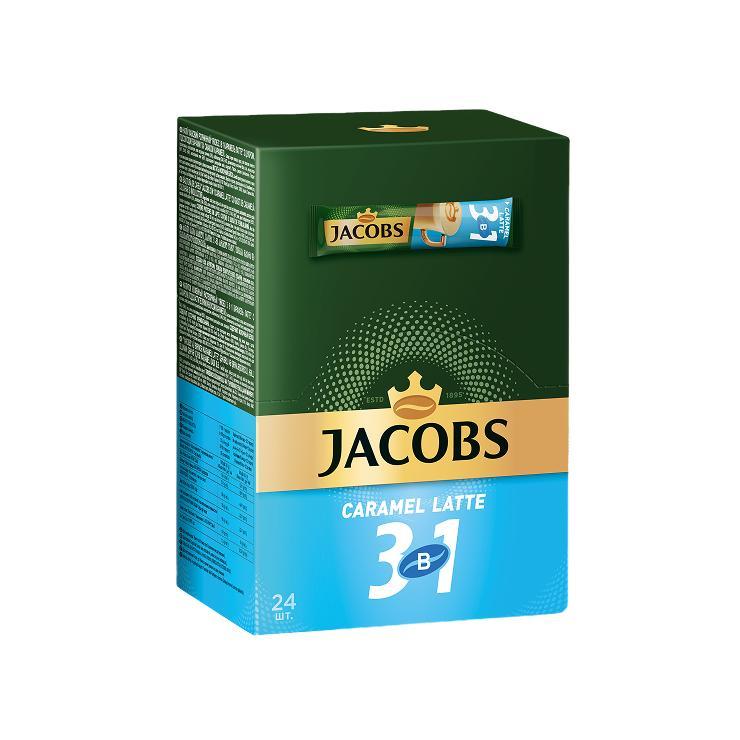 Напиток кофейный Jacobs Caramel Latte 3в1 295 гр., картон