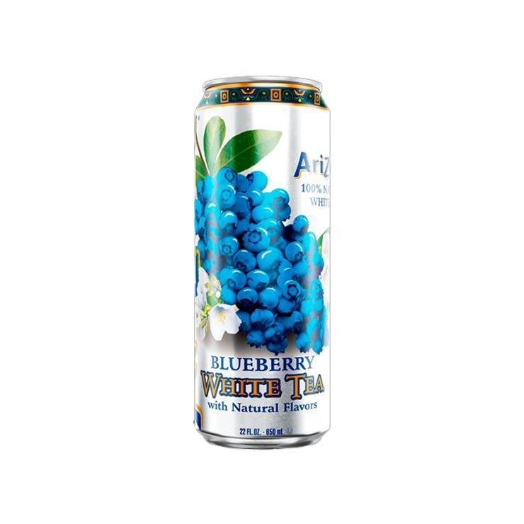 Напиток газированный Arizona White Tea Blueberry белый чай с голубикой США 650 мл., ж/б