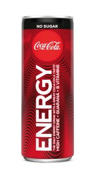 Напиток Coca-Cola газированный без сахара No Sugar Energy Drink, Англия 250 мл, ж/б