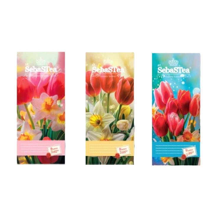 Чай Sebastea Spring Tradition Message черный ассорти 9 пакетиков в подарочной открытке 13,5 гр., картон