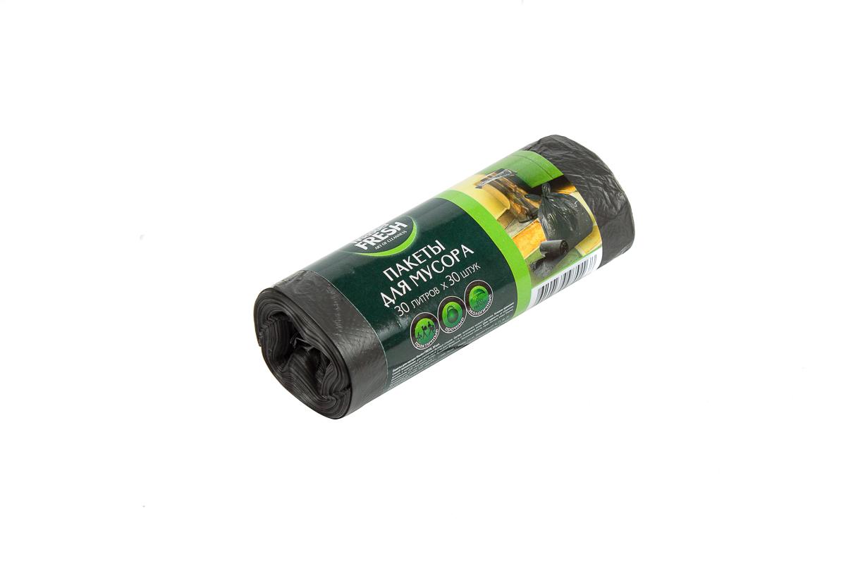Мешки Master Fresh 30 л., 30 шт., для мусора черные, бумажная упаковка