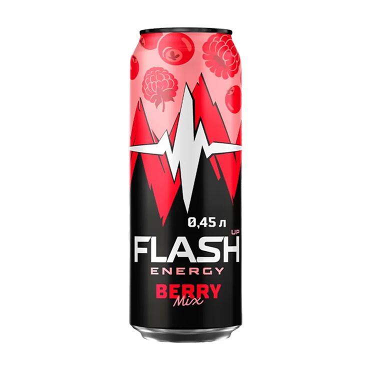 Напиток энергетический Flash Up ягодный микс 450 мл., ж/б