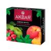 Чай Akbar, Садовые фрукты черный, 150 гр., картон