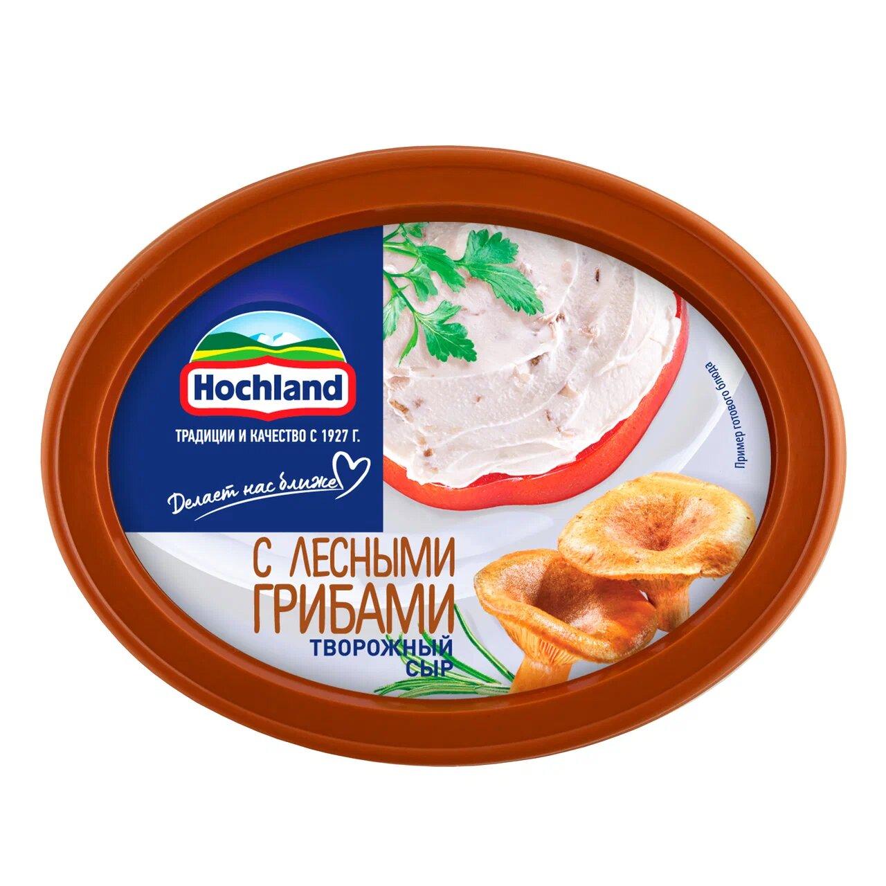 Сыр творожный Hochland с лесными грибами, 140 гр., ПЭТ