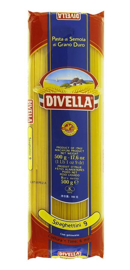 Макаронные изделия Спагетини, Divella, 500 гр., пакет