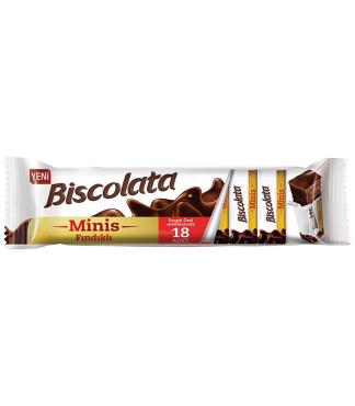 Вафли с ореховой начинкой покрытые молочным шоколадом Biscolata Tria 100 гр., флоу-пак
