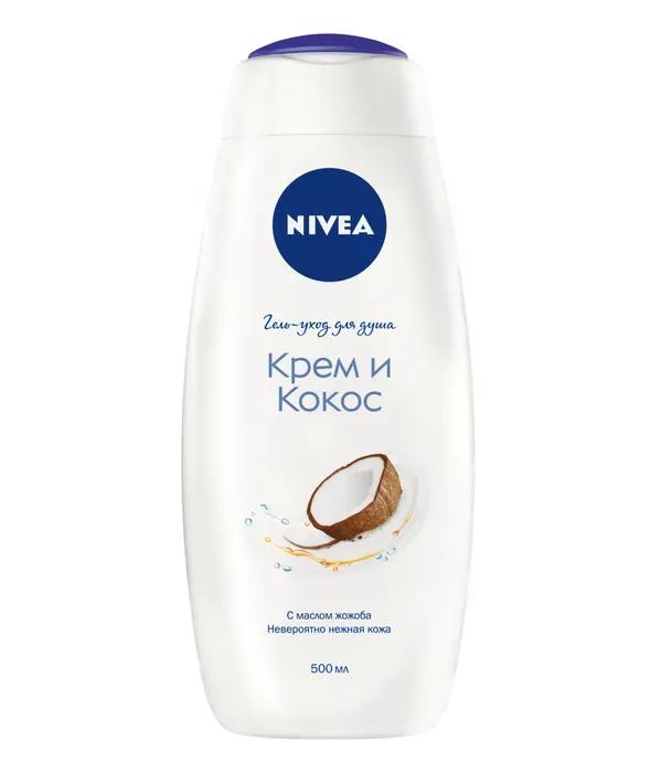 Гель-уход для душа Nivea Крем и Кокос 500 мл., ПЭТ
