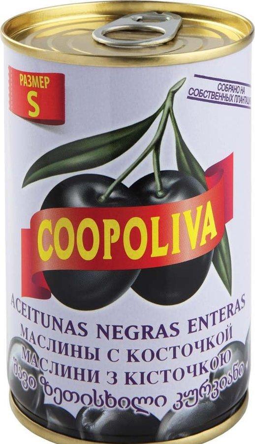 Маслины Coopoliva S c косточкой, 300 гр., ж/б