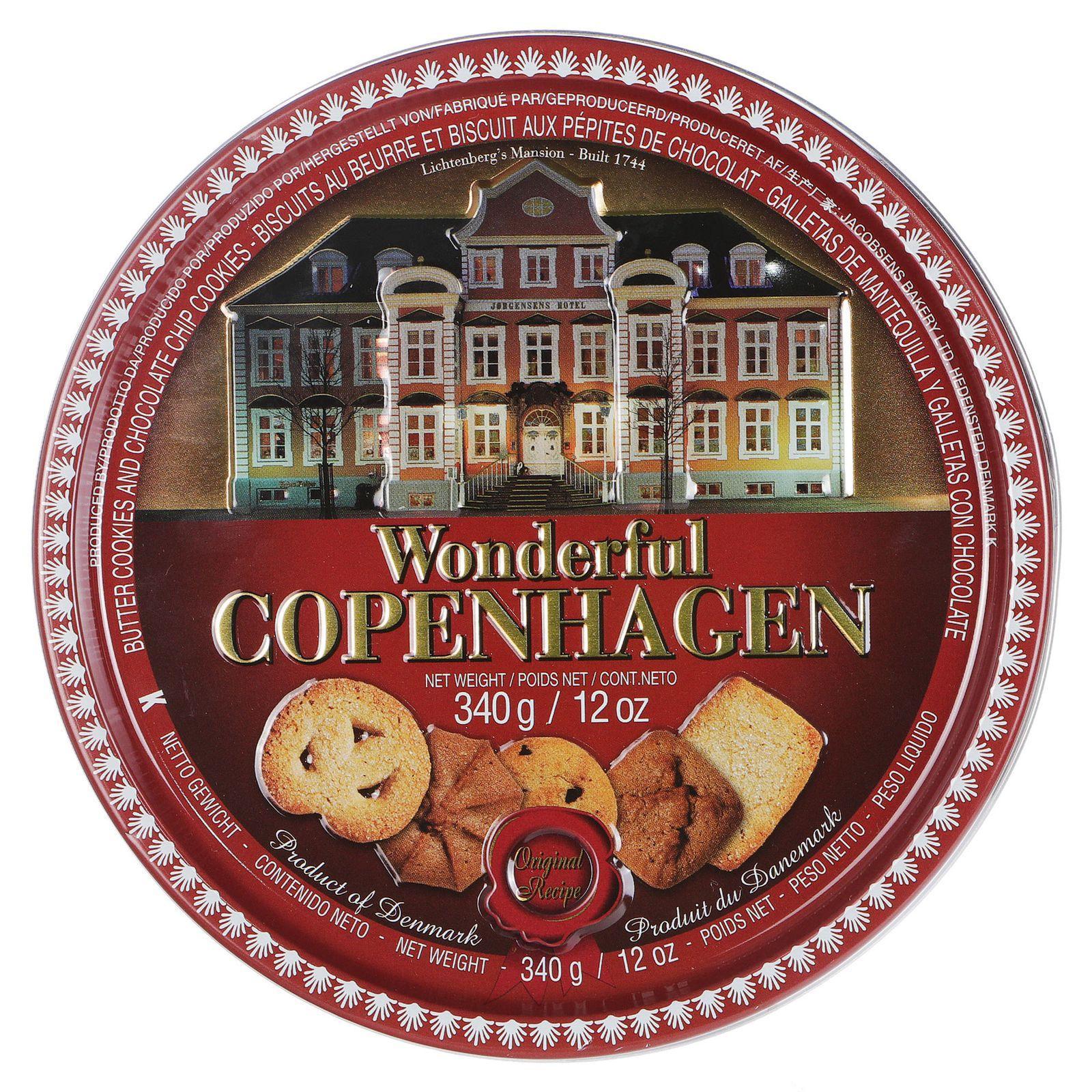 Печенье Jacobsens ассорти сдобное Copenhagen 340 гр., ж/б