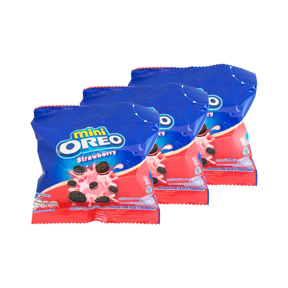 Печенье Oreo Mini Strawberry 20,4 гр., флоу-пак