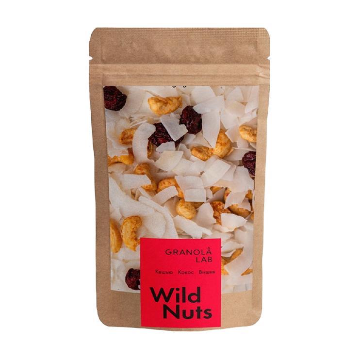 Смесь ореховая Granola Lab Wild Nuts кешью кокос вишня 85 гр., дой-пак