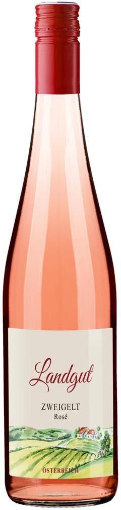 Вино сортовое ординарное Ландгут Цвайгельт Розе розовое сухое  Австрия, 750 мл., стекло
