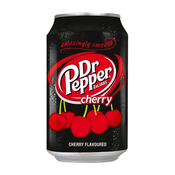 Напиток газированный Dr. Pepper Cherry Польша 330 мл., ж/б