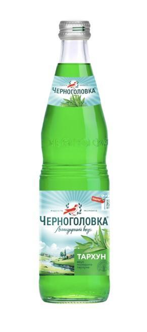 Напиток сильногазированный Черноголовка Тархун безалкогольный 500 мл., стекло