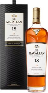 Односолодовый виски 18 лет выдержки Macallan Sherry Oak 40-45 %, 700 мл., картонная коробка