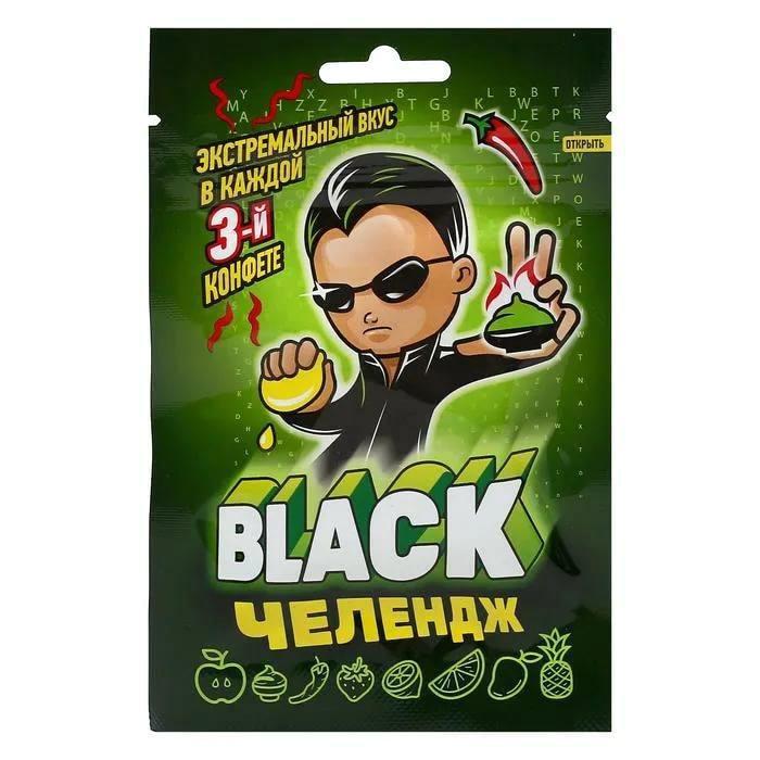 Конфета жевательная Канди Клаб Black Челендж 15 гр., саше