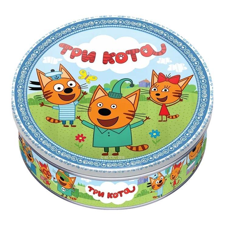Печенье Regnum три кота сахарное 150 гр., ж/б