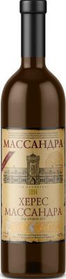 Вино ликерное выдержанное белое херес Массандра 19,5 %, 750 мл., стекло