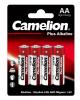 Батарейка Camelion LR 6 Plus Alkaline 1.5В 4шт, спайка