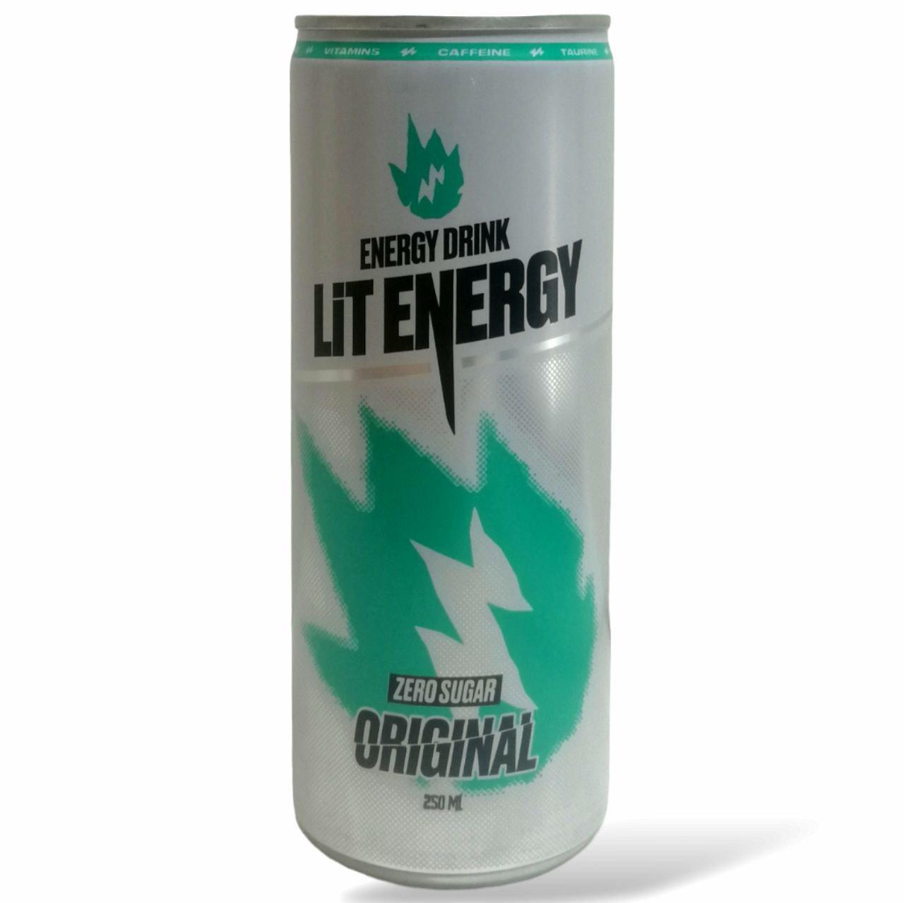 Напиток энергетический Lit Energy Original Zero 250 мл., ж/б