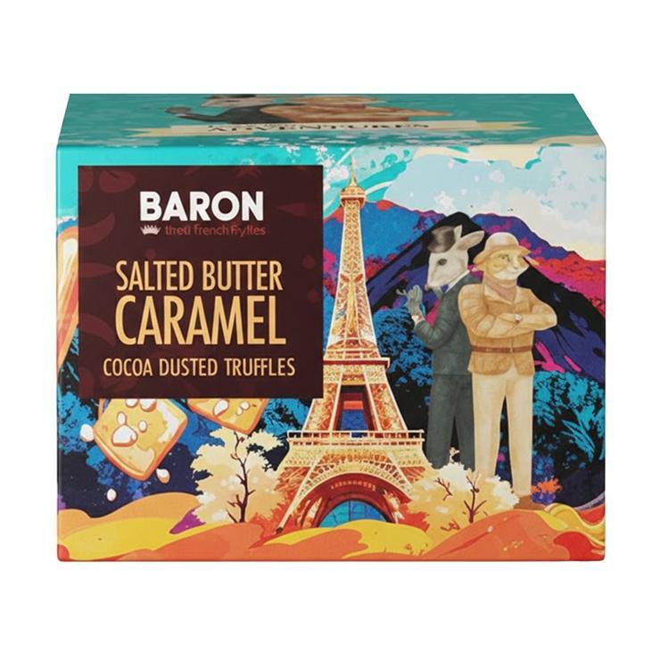 Трюфели BARON французские с солёной карамелью 100 гр., картон