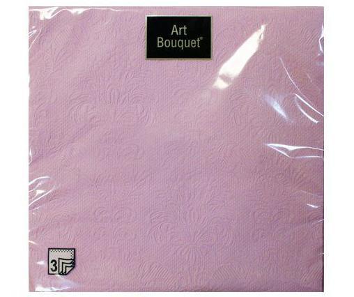 Салфетки бумажные Art Bouquet Барокко лиловый 3 слоя 33х33 см. 16 шт., пленка