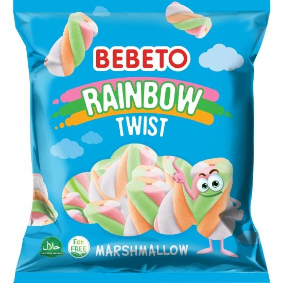 Суфле маршмеллоу Bebeto Rainbow Twist вкус ванили 135 гр., флоу-пак