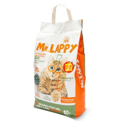 Наполнитель для кошачьего туалета Mr.Lappy Tofu комкующийся Зеленый чай 10 л. 5 кг., пакет