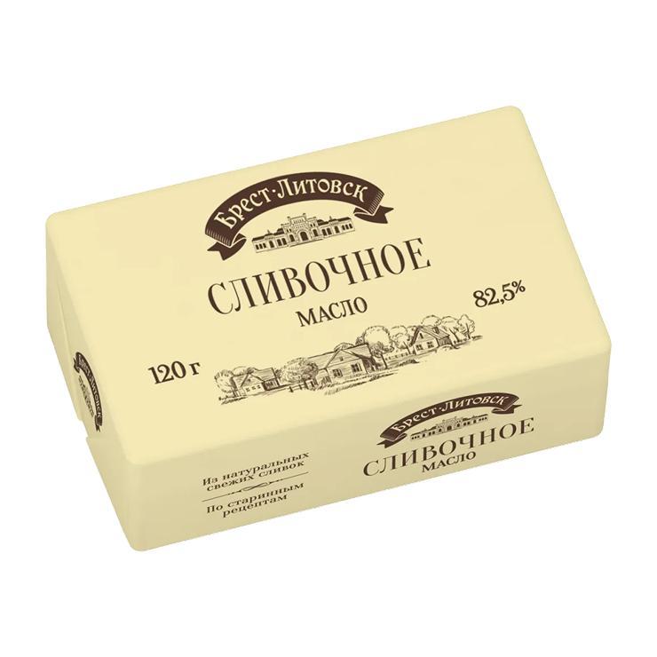 Масло сливочное Брест-Литовск 82,5% 120 гр., обертка
