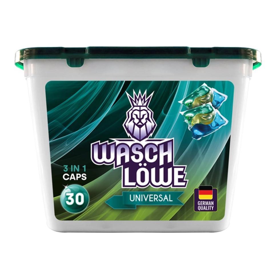 Капсулы для стирки Wasch Löwe TriCaps Universal 15 гр. x 30 шт., ПЭТ