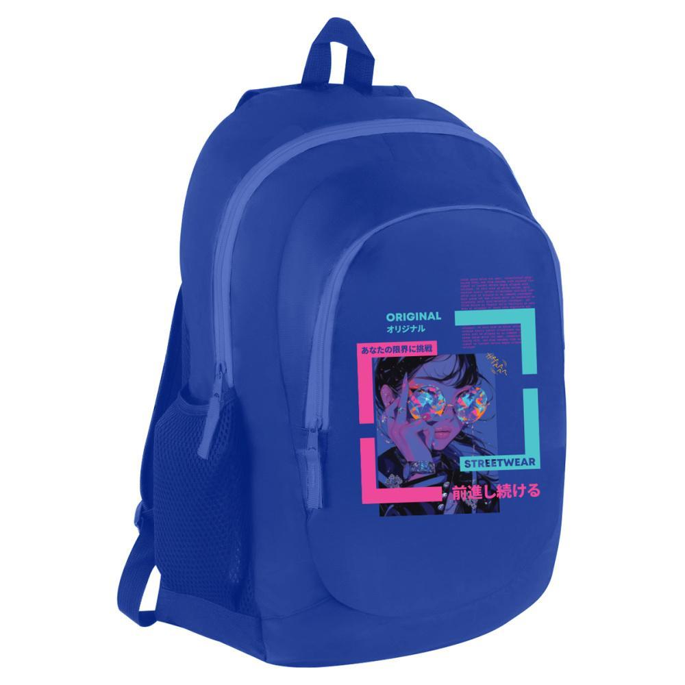 Рюкзак ArtSpace Classic City Girl 45х30х16 см 2 отделения 2 кармана PU покрытие уплотненная спинка, пакет