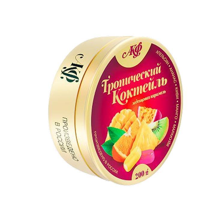 Карамель Азовская КФ тропический коктейль 200 гр., ж/б