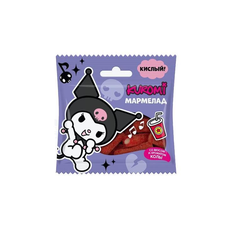 Мармелад жевательный KUROMI кислый кола 45 гр., флоу-пак