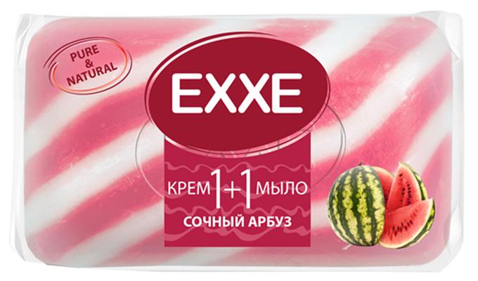 Крем-мыло EXXE сочный арбуз полосатое 90 гр., флоу-пак