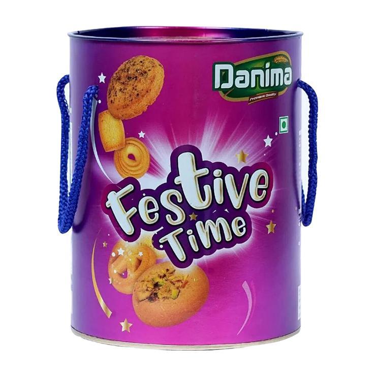 Печенье Danima Festive Time сливочное фисташковое итальянские травы 400 гр., туба