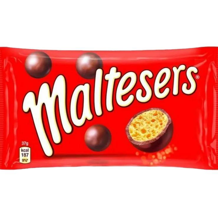 Шарики Maltesers шоколадные, 37 гр., флоу-пак