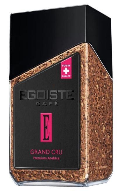 Кофе Egoiste Grand Cru сублимированный молотый в растворимом 95 гр., стекло