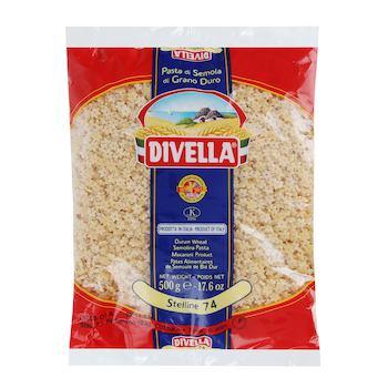 Макаронные изделия Divella Стеллине, 500 гр., пластиковый пакет